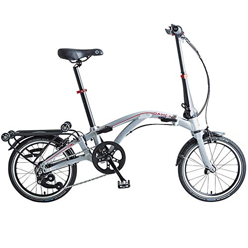 Dahon Curl i4, Bicicleta Plegable Unisex Adulto, Plata, 16 Pulgadas