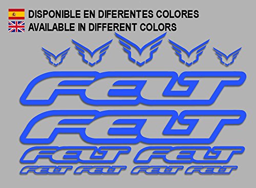 Ecoshirt 8V-F0G1-J9PR Pegatinas Felt F172 Vinilo Adesivi Decal Aufkleber Клей MTB Stickers Bike, Azul