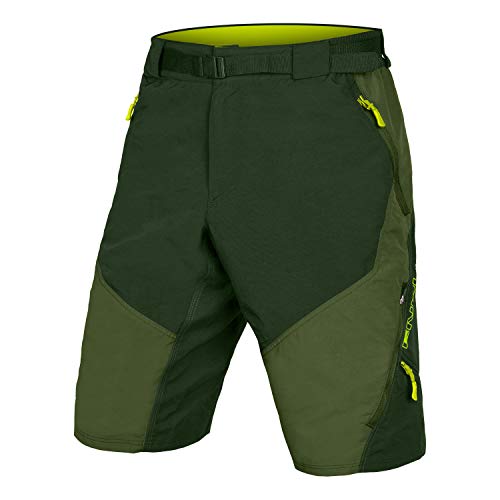 Endura Hummvee - Pantalón corto para bicicleta de montaña con forro - verde - X-Large
