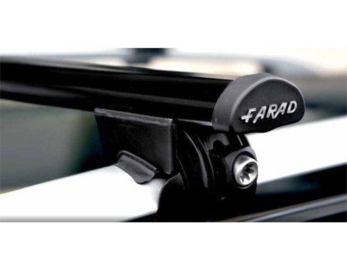 FARAD 91241/120+SM02/R285 - BARRAS DE TECHO DE ACERO PARA COCHES CON RAIL NO PEGADO AL TECHO