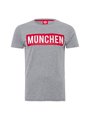 FC Bayern München Camiseta de Múnich de color gris y melange, Hombre, gris, xxx-large