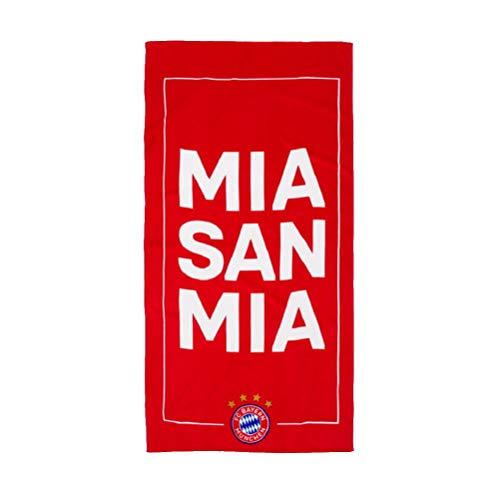 FC Bayern München Mia San Mia - Toalla de playa rojo Talla única
