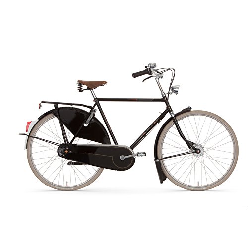 Gazelle Tour Populair USA - Bicicleta holandesa para hombre (8 velocidades, altura del cuadro: 57 cm), color negro