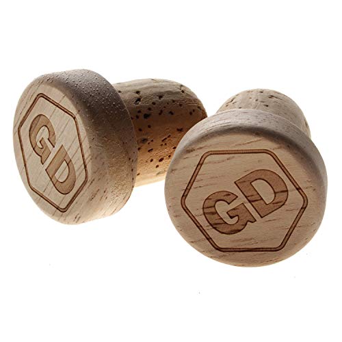 GD Grip Divison - Tapones para manillar de bicicleta de carreras, madera y corcho, para Gravel, Fixie, Cyclecross y pistas, color natural