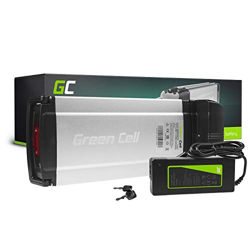 Green Cell GC® Bateria Bicicleta Electrica 36V 8.8Ah Rear Rack Li-Ion E-Bike Batería y Cargador