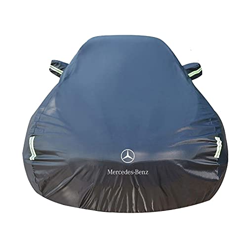 GYPPG Car Cover Compatible with Mercedes-Benz E220 CDI, Outdoor Full Car Cover for All Weather Protection-Waterproof Windproof Snowproof UV Resistant with Reflective Strips and Fixed Rope, Color_B