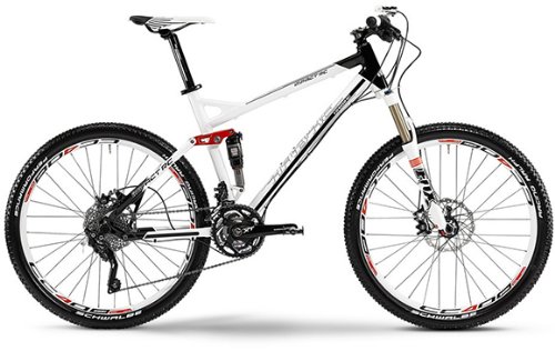 HaiBike Impact RC XT Mix - Bicicleta de montaña para hombre, 30 velocidades, color blanco y negro