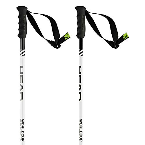 HEAD - Bastones de esquí Worldcup SL Jr – Unisex – Talla 105 – Blanco