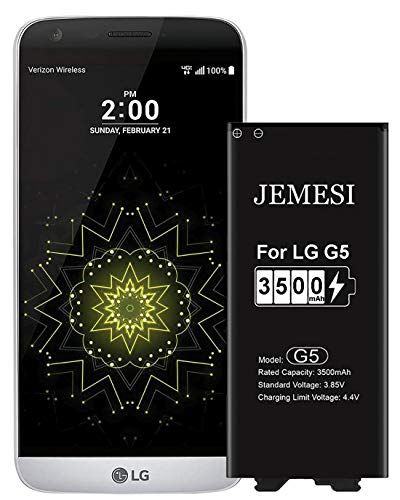 JEMESI 3500mAh Batería para LG G5 de Alta Capacidad, Reemplazo de Ion de Litio Compatible con Original LG BL-42D1F Batería (1 años de garantía)