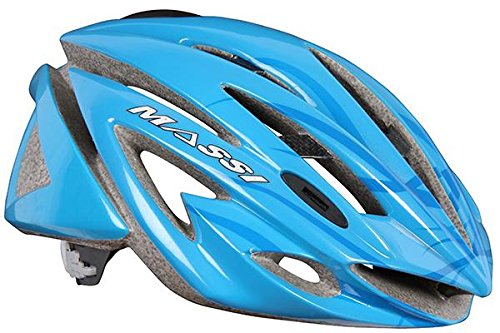 Massi Carbon - Casco para Bicicleta Unisex, Color Azul, Talla L