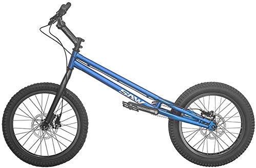 MU 20 Pulgadas Bmx Trial Bicicleta/Bici de Ensayo para Principiantes Y Avanzados, Frame Crmo Y Tenedor, con Freno,Azul,Versión de Alto