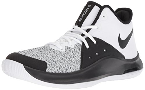 Nike Air Versitile III, Zapatos de Baloncesto Unisex Adulto, Multicolor (White/Black/Dark Grey 100), 44.5 EU