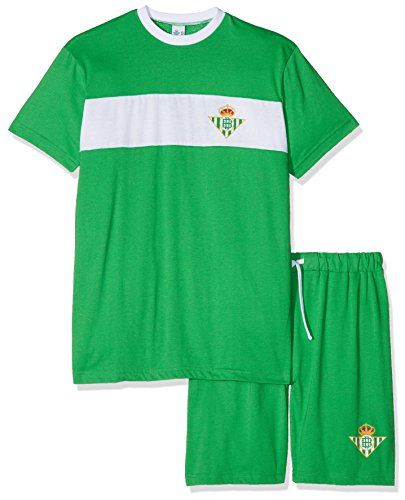 Real Betis Balompié Pijbet Pijama Corta, Infantil, Multicolor (Verde/Blanco), S