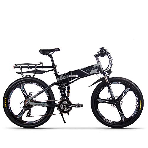 Rich bit RT860 MTB ebike 250W * 36V * 12.8Ah LG li-Battery Bicicleta Eléctrica Inteligente MTB de 26 Pulgadas (Gris 2)