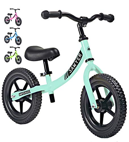Sawyer - Bicicleta Sin Pedales Ultraligera - Niños 2, 3, 4 y 5 años (Mint)