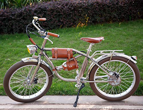Shengmilo Bicicleta eléctrica Urbana 24 Pulgadas Bicicleta eléctrica Retro Bicicleta eléctrica Vintage Retro