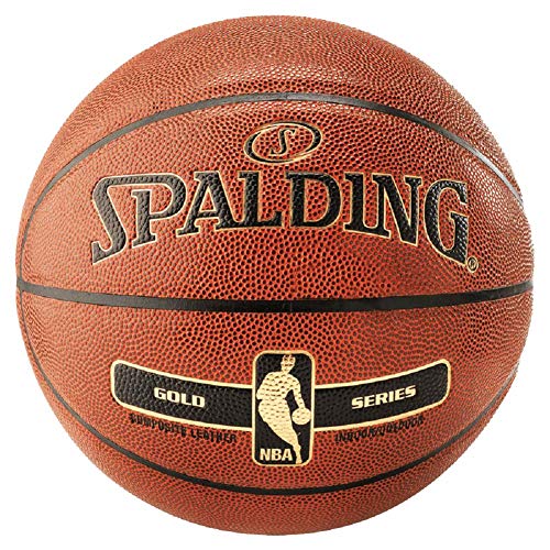 Spalding NBA Gold In/Out Ball - Balón de baloncesto, color naranja