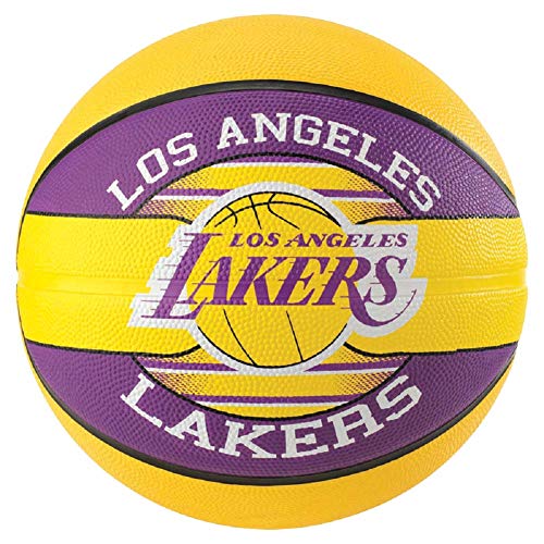 Spalding NBA Team L.A. Lakers - Balón de baloncesto, color amarillo