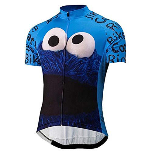 TMY Los Hombres del Verano de Dibujos Animados Divertido del Ciclismo Jersey Cookies Ojos Azules Grandes Bici de Ciclo de la Ropa de la Bicicleta Pro Racing triatlón MTB Jersey