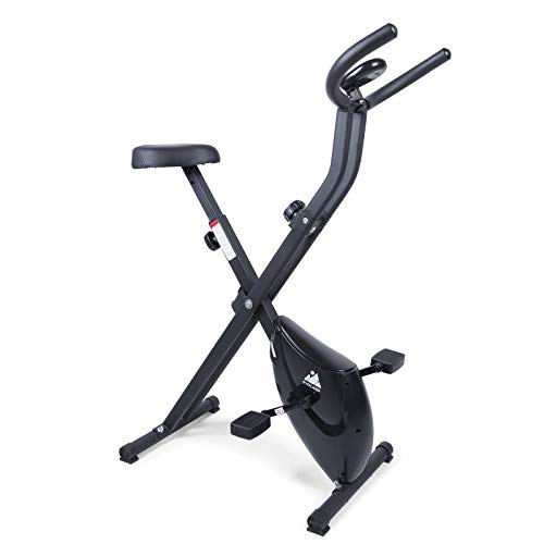 Uten Advanced Estática Bicicleta de Ejercicio Unisex F-Bike, Bicicleta Estática Magnética Plegable,Pantalla LCD, Doble Agarre, Niveles de Resistencia Ajustables, Altura Regulable,Sillín Extra Confort