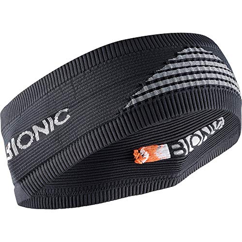 X-Bionic Headband 4.0 Diadema, Charcoal/Pearl Grey, 1 Unisex Adulto