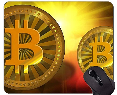 Yanteng Gaming Mouse Pad, Money Bitcoin Capital Alfombrilla Antideslizante con Base de Goma