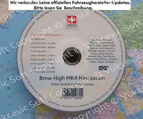 B M W HIGH Navigation MK IV DVD1 + Software Update V32 2019