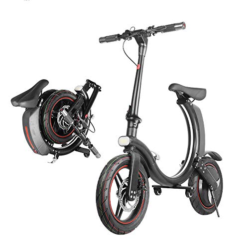 Bici Electrica Plegable Bicicletas Electricas Adultos E Bike BTT Ciudad 350W 25KM/H 14 Pulgadas