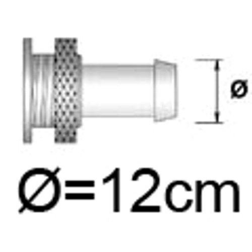 BMC slrp12 K aluminio tubo de drenaje, D: 12 mm