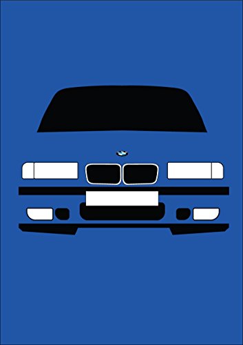 BMW E36 M3 - Tarjeta de felicitación retro de la compañía de motor