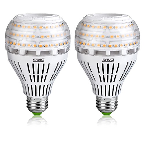 Bombillas LED SANSI de 22 vatios (equivalente a 200 vatios), bombilla de tornillo Edison E27 súper brillante de 3000 lm, blanco cálido suave de 3000 K, paquete de 2