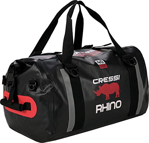 Cressi Rhino Dry Bag Bolsa Deportiva Impermeable, Unisex-Adult, Negro, 40 L