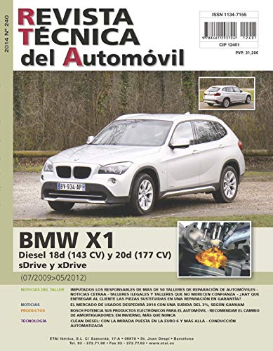 Documentación técnica RTA 240 BMW X1 FASE 1 (2009 -2012) - Diesel