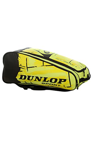 Dunlop Schlägertasche Revolution NT 10-Racket Bag Raquetero de Tenis, Unisex, Amarillo, 80 x 38 x 35 cm, 70 litros