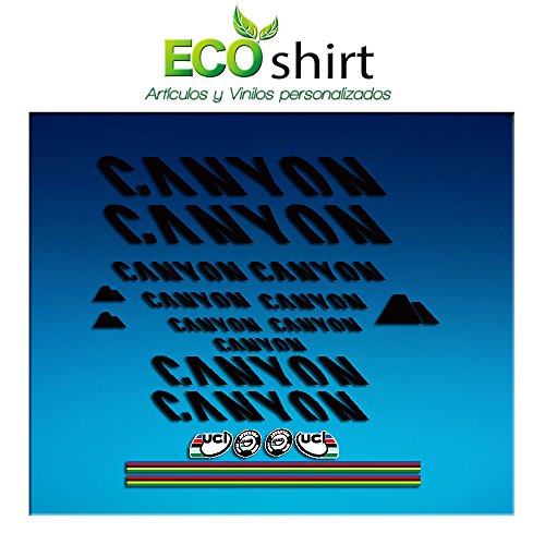Ecoshirt 2Z-HEB5-PHGA Pegatinas Stickers Canyon Bike Aufkleber Decals Autocollants Adesivi Frame