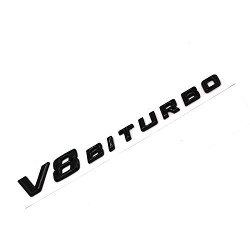 Emblema 3d V8 Biturbo Negro Plástico con espuma de adhesivo ückseite Badge de VMG de Store CLS