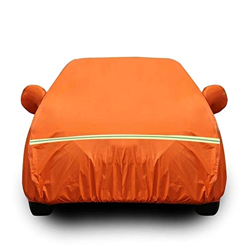 Funda Coche Compatible con BMW X3 Series, Transpirable Cubierta de Coche para Invierno Verano Exterior Antipolvo Cubre mpermeable Cubierta para Lona Coche (Color : Orange, Size : 2.5si)