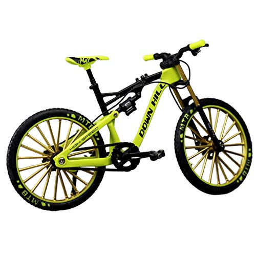 GeKLok Bicicleta infantil 1:10, bicicleta de dedo BMX, bicicleta de montaña de dedo, miniatura de dedo para montar en bicicleta de montaña modelo de juguete, modelo de mini bicicleta
