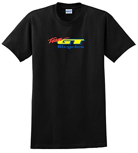 GT Bicycle T Shirt BMX Mountain Bike Race Road Cycling MTB Retro Noir L