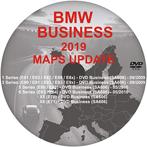 Hoja de ruta Europa para BMW DVD Business sistema de navegación 2019 (DVD 1 + DVD 2 - conjunto completo)
