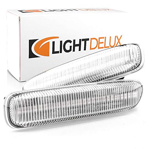 LIGHTDELUX Repuesto para intermitentes laterales LED, intermitente dinámico, para BMW Serie 3 E46, todos los modelos antes de Facelift V-170183LG