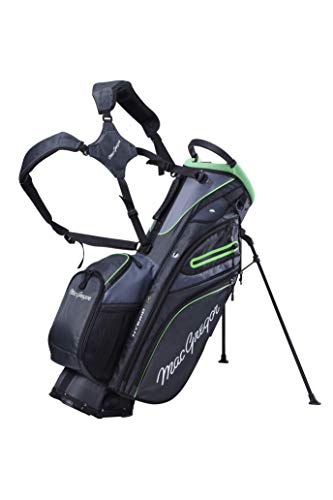 MacGregor Golf MACBAG146 Mactec Hybrid 14 Golf Club Stand Carry Trolley Bag, Gris Carbón