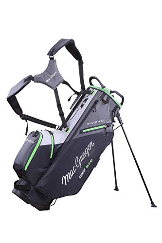 MacGregor MACTEC 7 Series - Bolsa de Golf Resistente al Agua para Hombre, Color Negro/Gris, Talla única