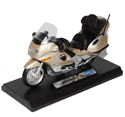 Modelo de moto B-M-W K1200lt K1200 K 1200 Lt 1200lt Beige Plata 1/18 Welly