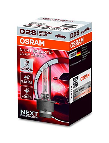 OSRAM XENARC NIGHT BREAKER LASER D2S, + 200%, xenón, 66240XNL, 1 lámpara