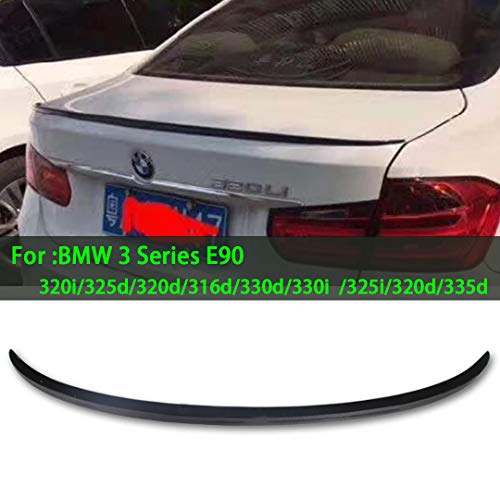 QCWY Adecuado para BMW Serie 3 E90 Modificado M3 Estilo Spoiler Trasero del automóvil Todo el año Alerones automáticos 320i / 325d / 320d / 316d / 330d / 330i / 325i / 320d / 335d Labio de ala fi