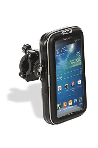 SHAD X0SG60H Smartphone 5.5" Handlebar Bolsa Blanda para Motocicleta, Color Negro