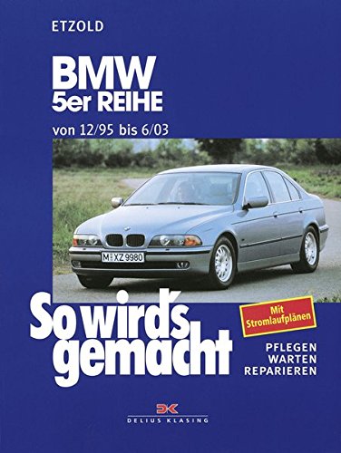 So wird's gemacht. BMW 5er Reihe von 12/95 bis 6/03: Pflegen, warten, reparieren. Limousine/Touring. Benziner: 2,0 l/110 kW (150 PS) 3/69 - 8/00 bis ... bis 3,0 l/142 kW (193 PS) 9/00 - 6/03: 102