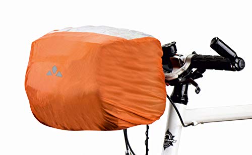 VAUDE - Funda Protectora de Lluvia para Bolsas de Manillar de Bicicleta, Color Naranja, tamaño único
