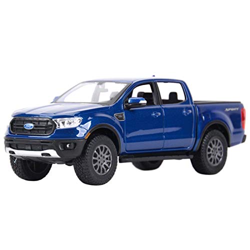 1:27 para 2019 Ford Ranger Estado Estado Vehículos Modelo Coleccionable Modelo Juguetes (Color : Blue, Size : No Box)